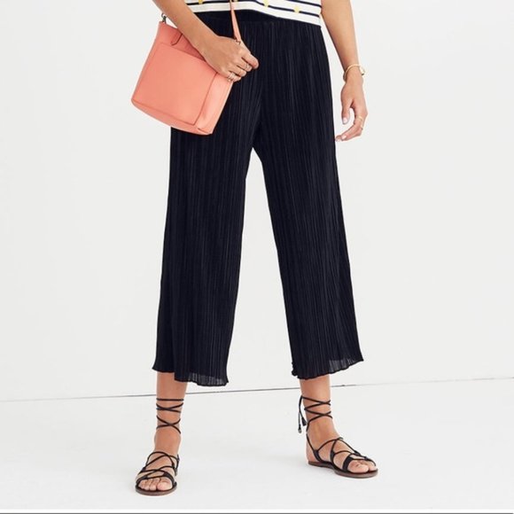 Madewell Pants - Madewell Micropleat Wide-Leg Pants
